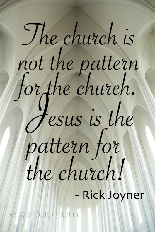 Jesus is the pattern